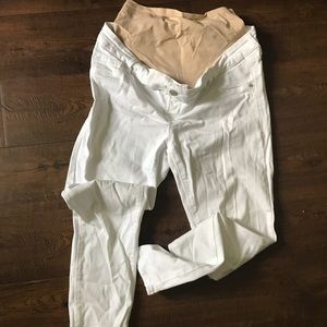 Old navy white maternity jeans